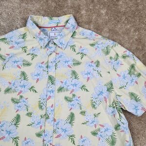 Denim & Flower Tropical Floral Collar Button Down Shirt Men’s M Slim Fit A767